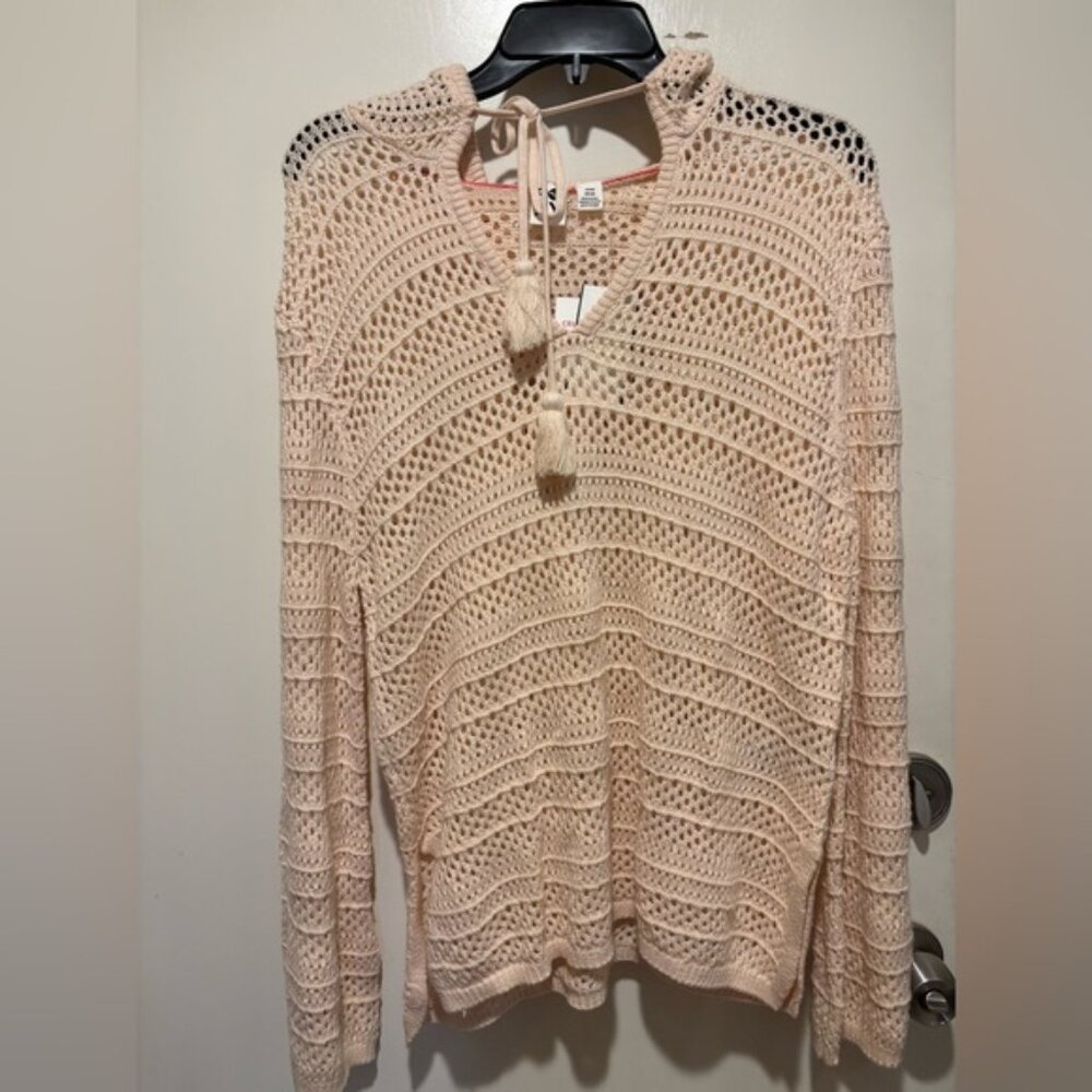 Roxy Pink Champagne Knit Sweater